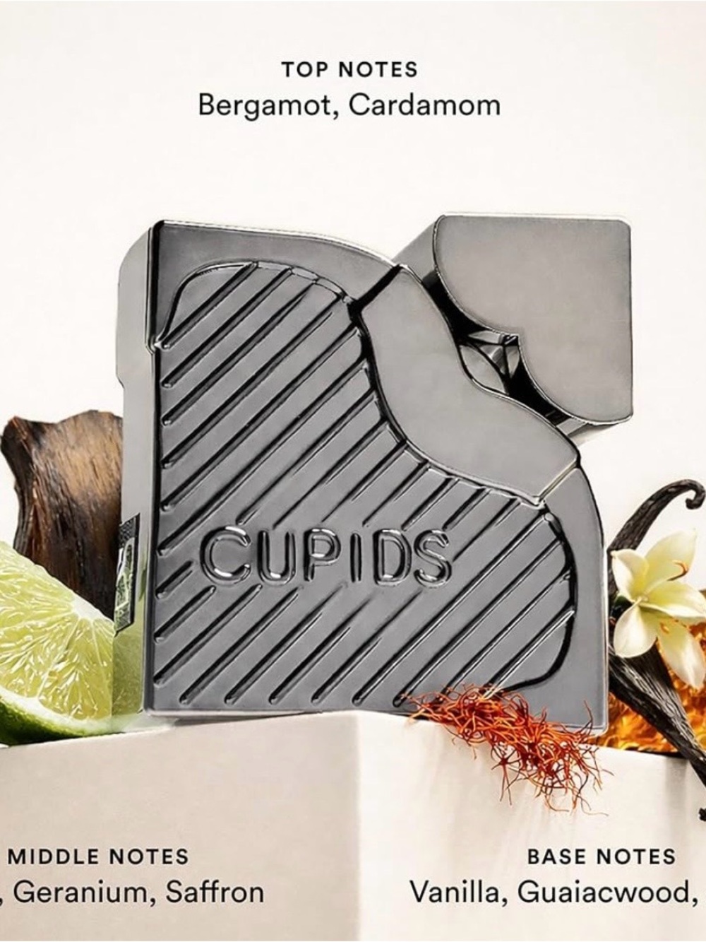 Cupid Gunmetal Gray Cuff Links - Sleek Textured Metal